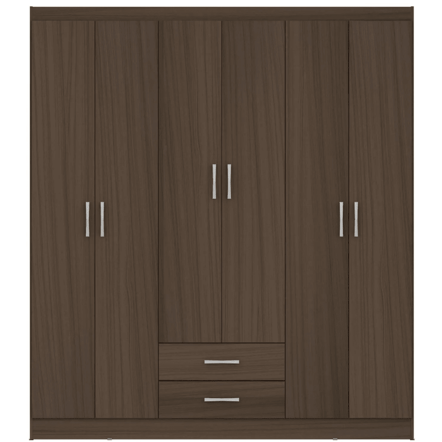 Clóset 6 Puertas162x183x47 cm Avellana casa bonita1