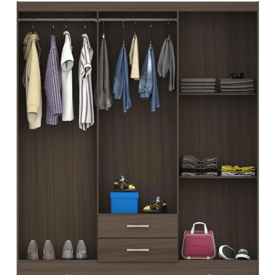 Clóset 6 Puertas162x183x47 cm Avellana casa bonita2