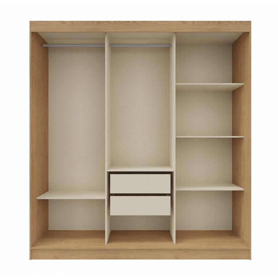 Clóset Lyon New 3 Puertas 2 Cajónes VekkaHome2