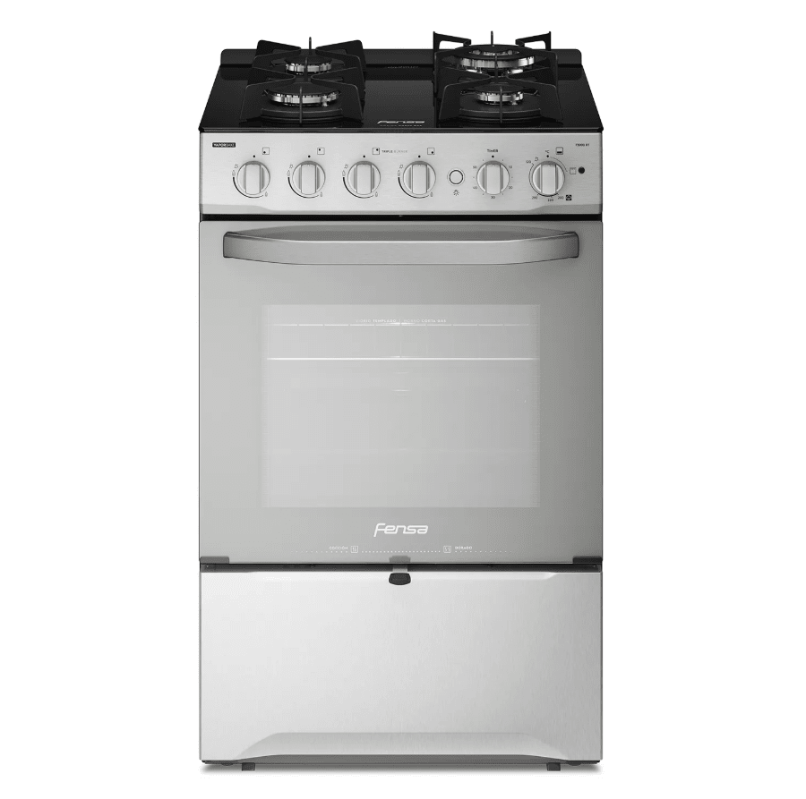 Cocina a Gas 4 Platos Espejado F 3000 RT Fensa, sin caja original1