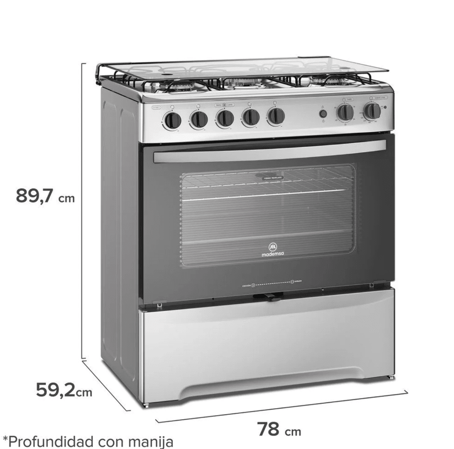 COCINA MADEMSA 5 PLATOS M 920 T SILVER4