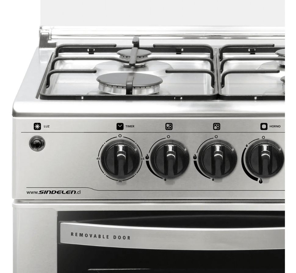 Cocina Gas 4 Quemadores Sindelen Nova Vita Ch-6200in3
