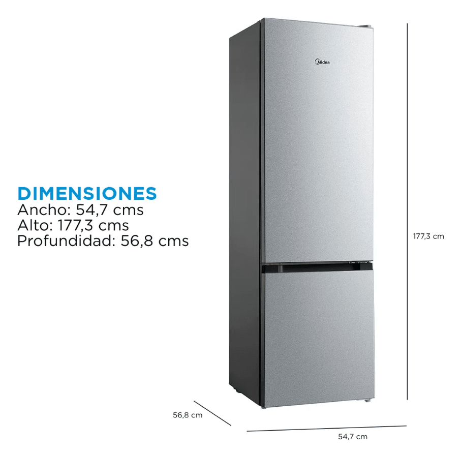 Refrigerador Bottom Freezer Frío Directo 259 Litros MDRB369FGE503