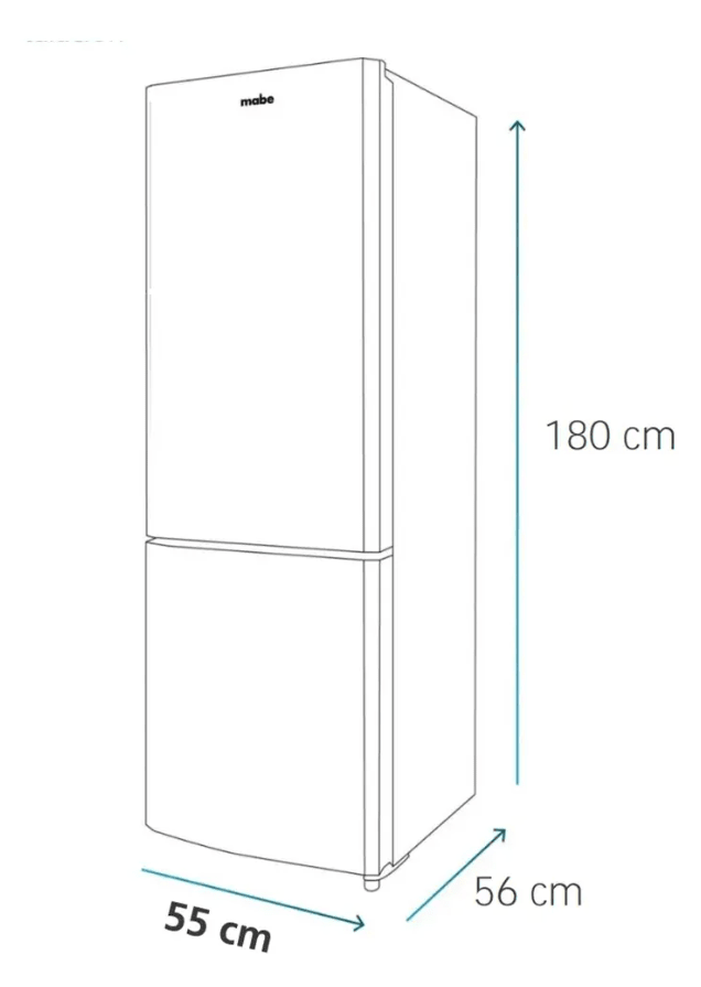 REFRIGERADOR 254 LITROS BOTTOM RMB426PXLRS0 INOX - UN - MABE -3