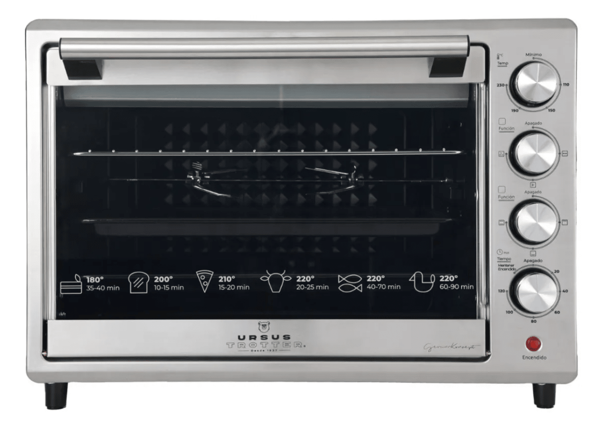 Horno Electrico Ut- Backofen Pro 48L Ursus Trotter Plateado1