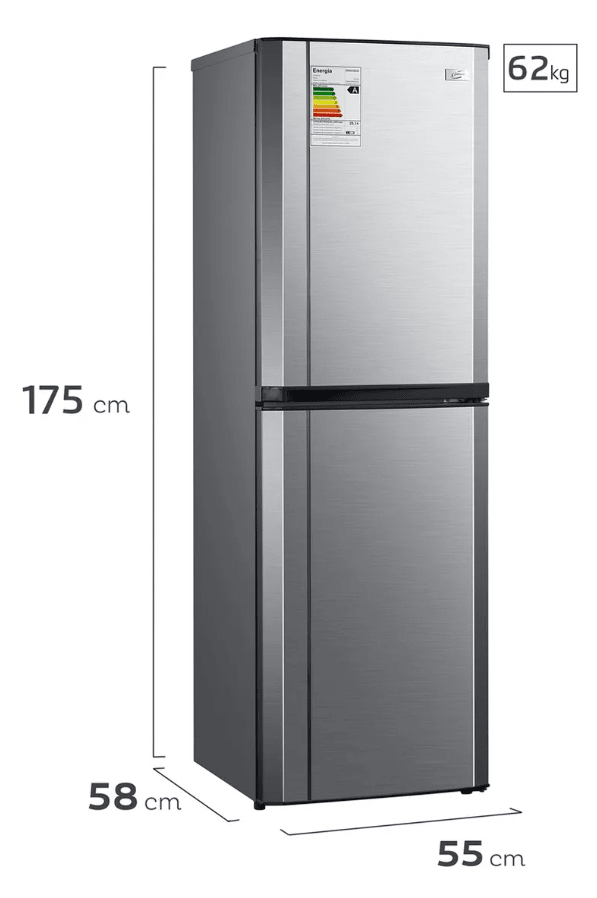 Refrigerador Fensa Combi Progress 3100 Inox 244 L3