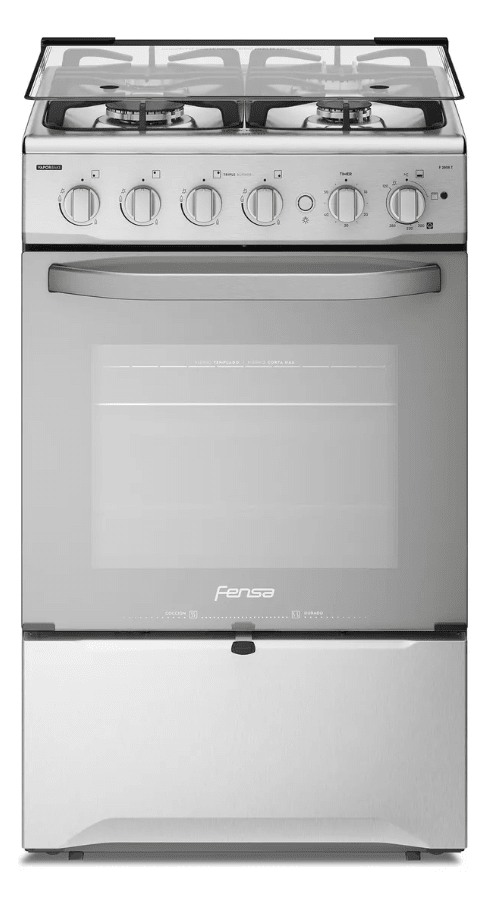 Cocina a Gas 4 Platos Fensa VaporBake Triple Llama F 2808 F1