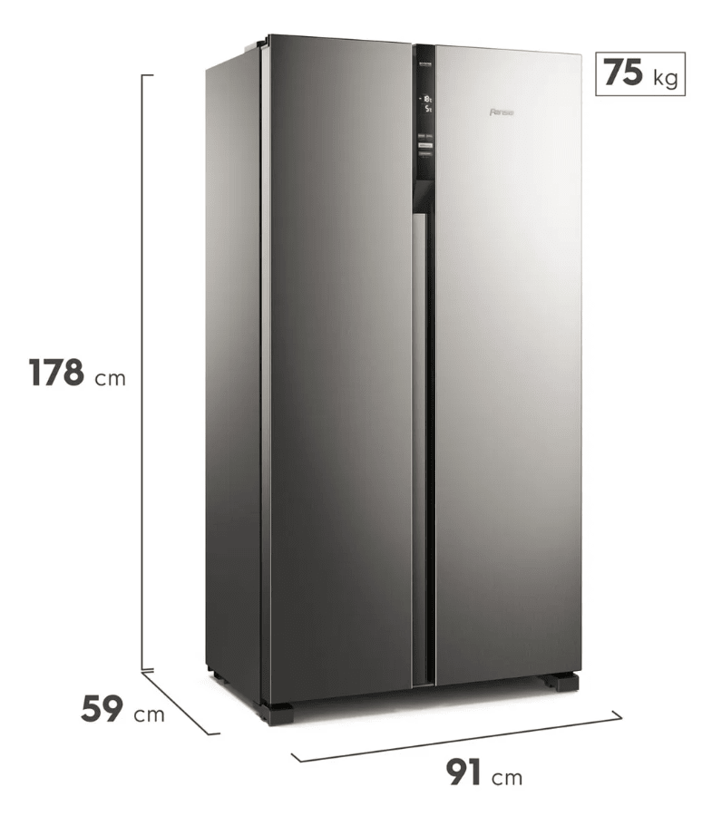 REFRIGERADOR SIDE BY SIDE 436LTS NO FROST SFX440 FENSA2