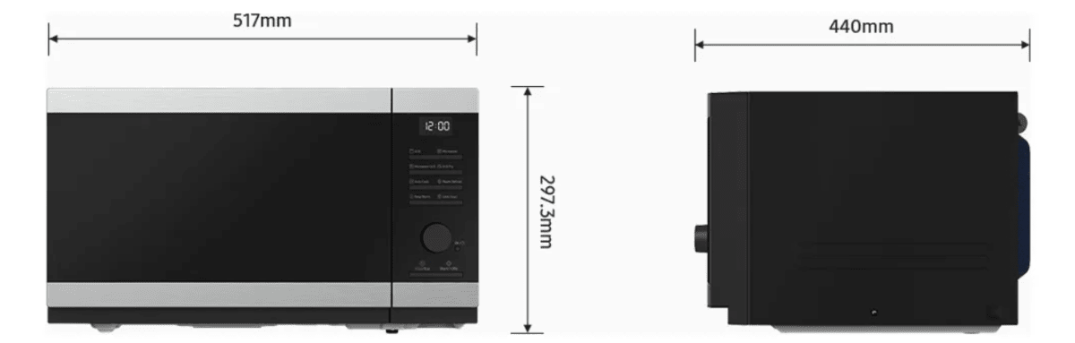 HORNO MICROONDAS SAMSUNG 23 LITROS NEGRO2