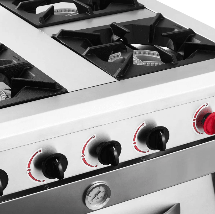 Cocina 4 Platos Inoxidable Mate Glp Vcg-4ai Ventus3