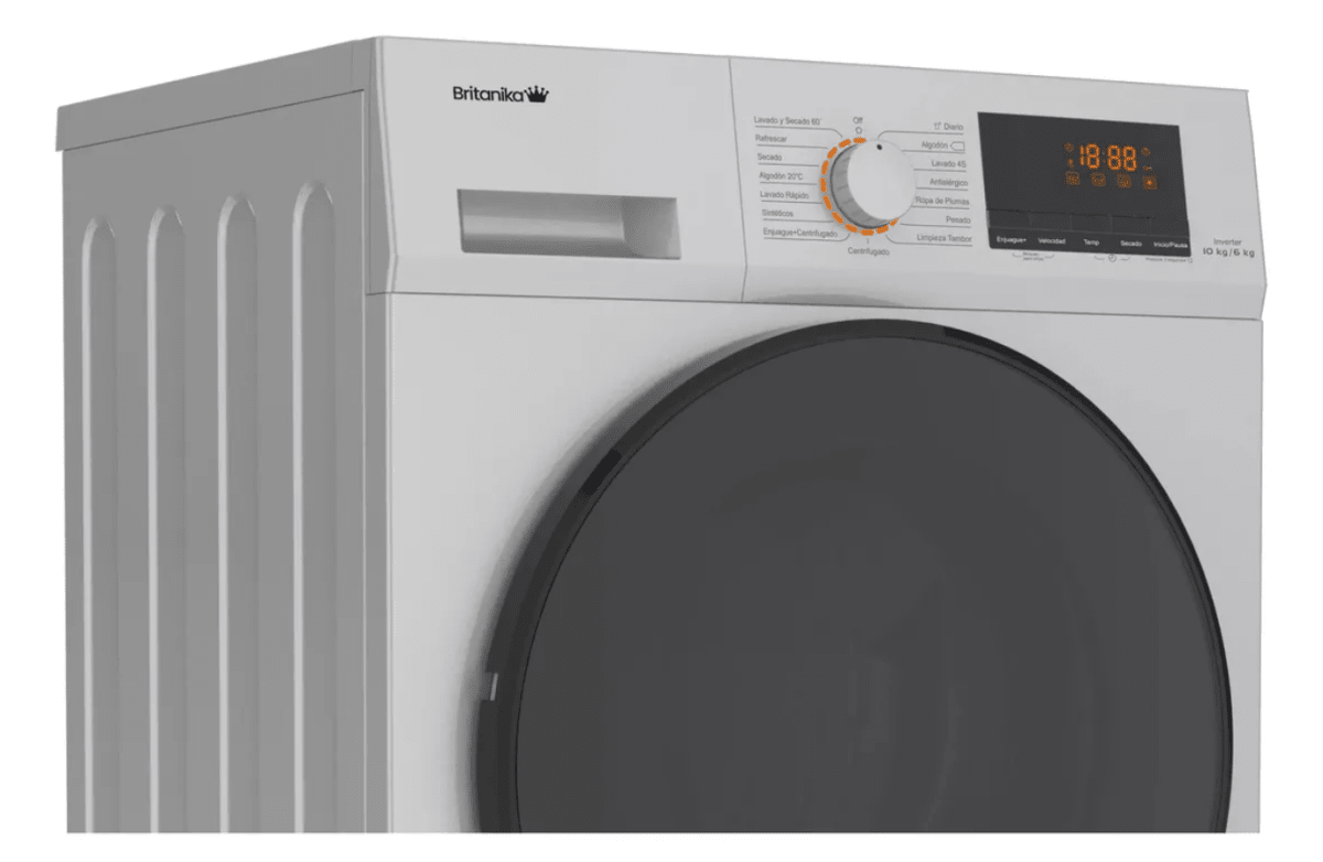 Lavadora Secadora Galanz Carga Frontal 10 Kg Btkwm102