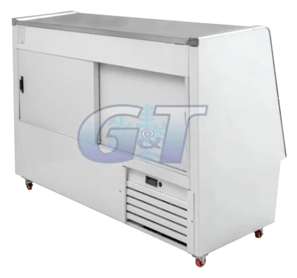 VITRINA REFRIGERADA MESON 2MTS FRIO ESTATICO2