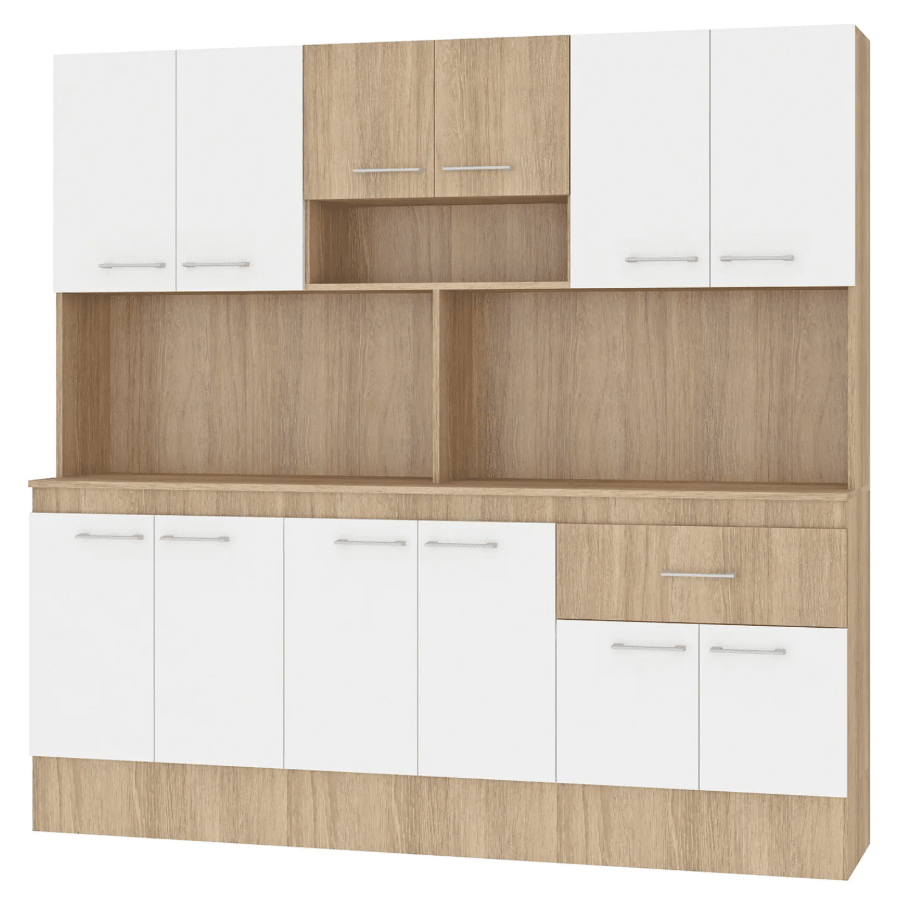 Combo De Cocina Vekka Buck 180 12 Puertas Blanco1