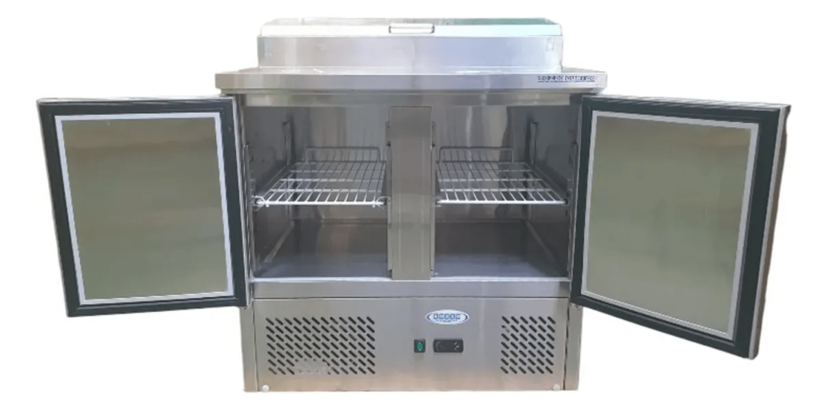 Mesón Pizzero 90cm Bozzo Acero Inoxidable2