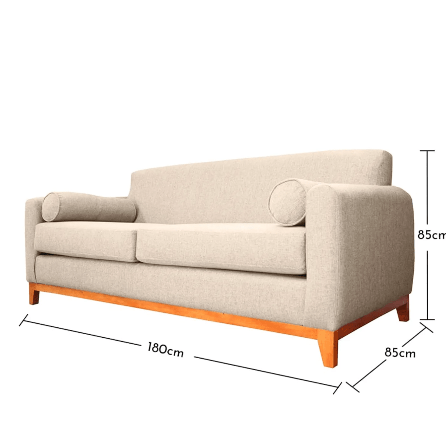 SOFA MELI CHENILLE BEIGE 2 CUERPOS SOFAS HOME3