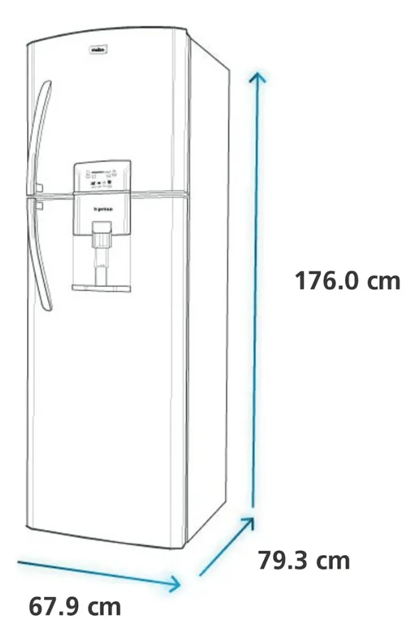 Refrigerador No Frost 400lts Brutos Inox Mabe Rmp410fzuu3