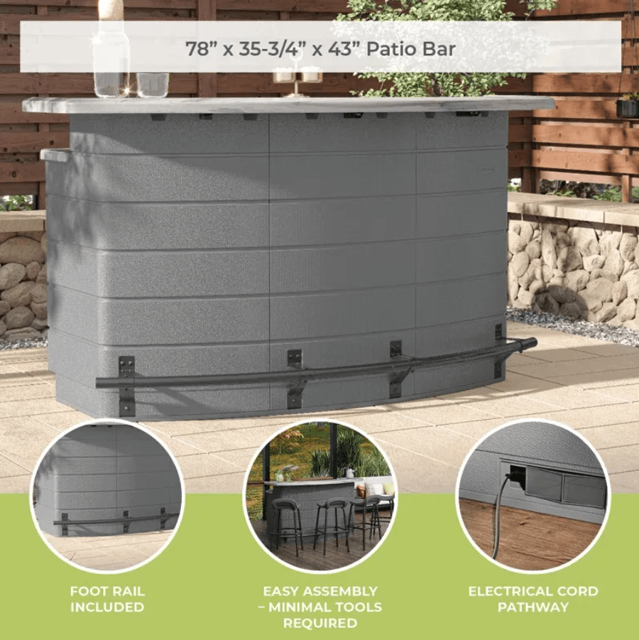 Bar Suncast Backyard Oasis 4 Cajones Plástico3