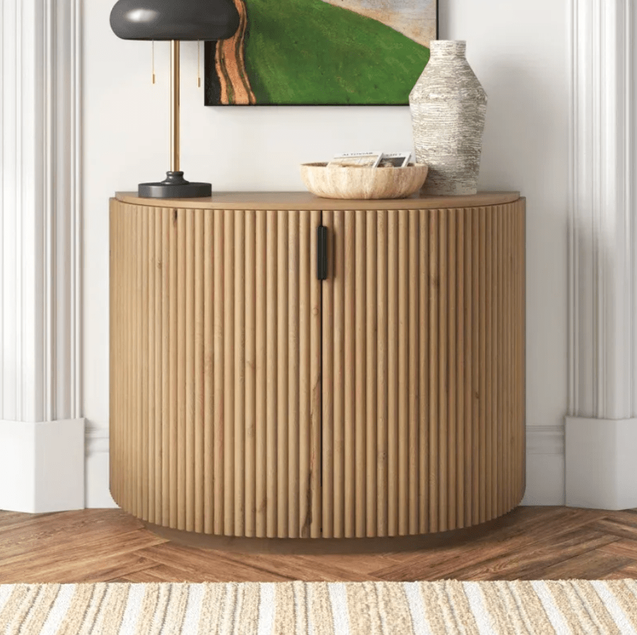 Mueble Auxiliar De Madera Maciza Chessa joss & Main2