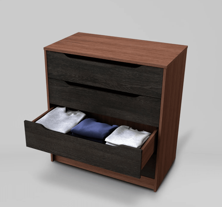 COMODA 4 CAJONES ESPRESSO CIC3