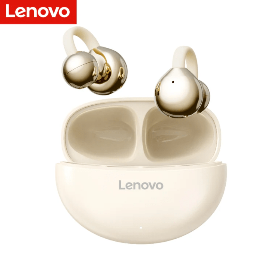 Auriculares inalámbricos lenovo ta410 bluetooth 5.4 Beige2
