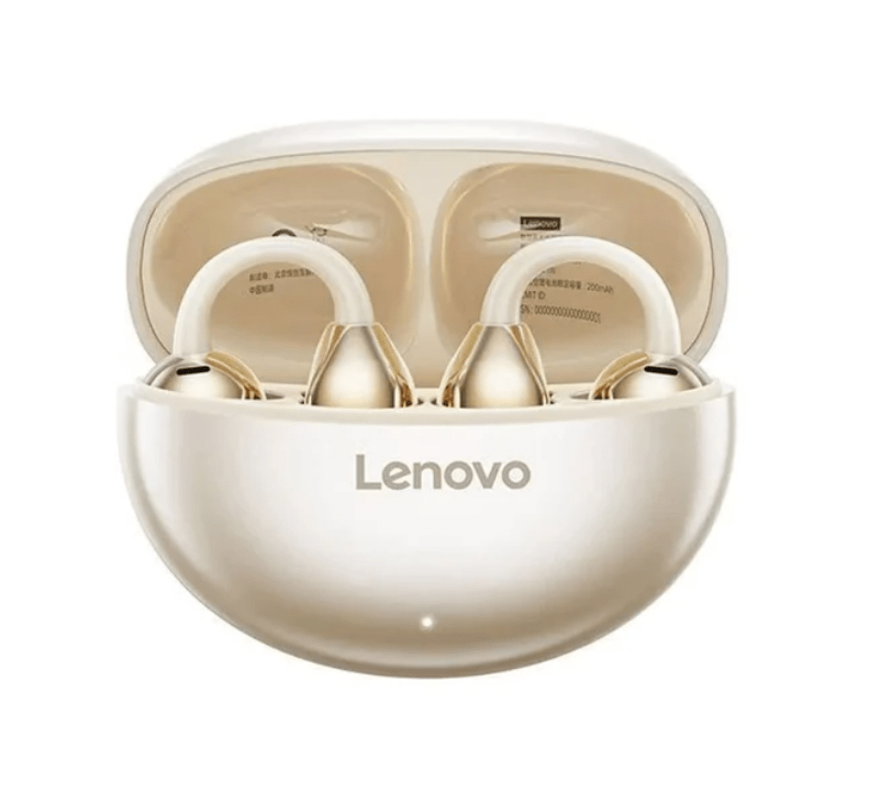 Auriculares inalámbricos lenovo ta410 bluetooth 5.4 Beige1