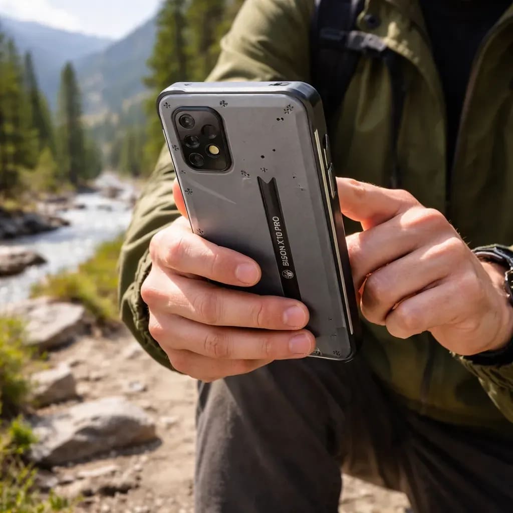 Celular Umidigi  Bison X10 Pro, 128GBG, Dual, 4G, Chasis con piquete parte superior, Gris-Reacondicionado2
