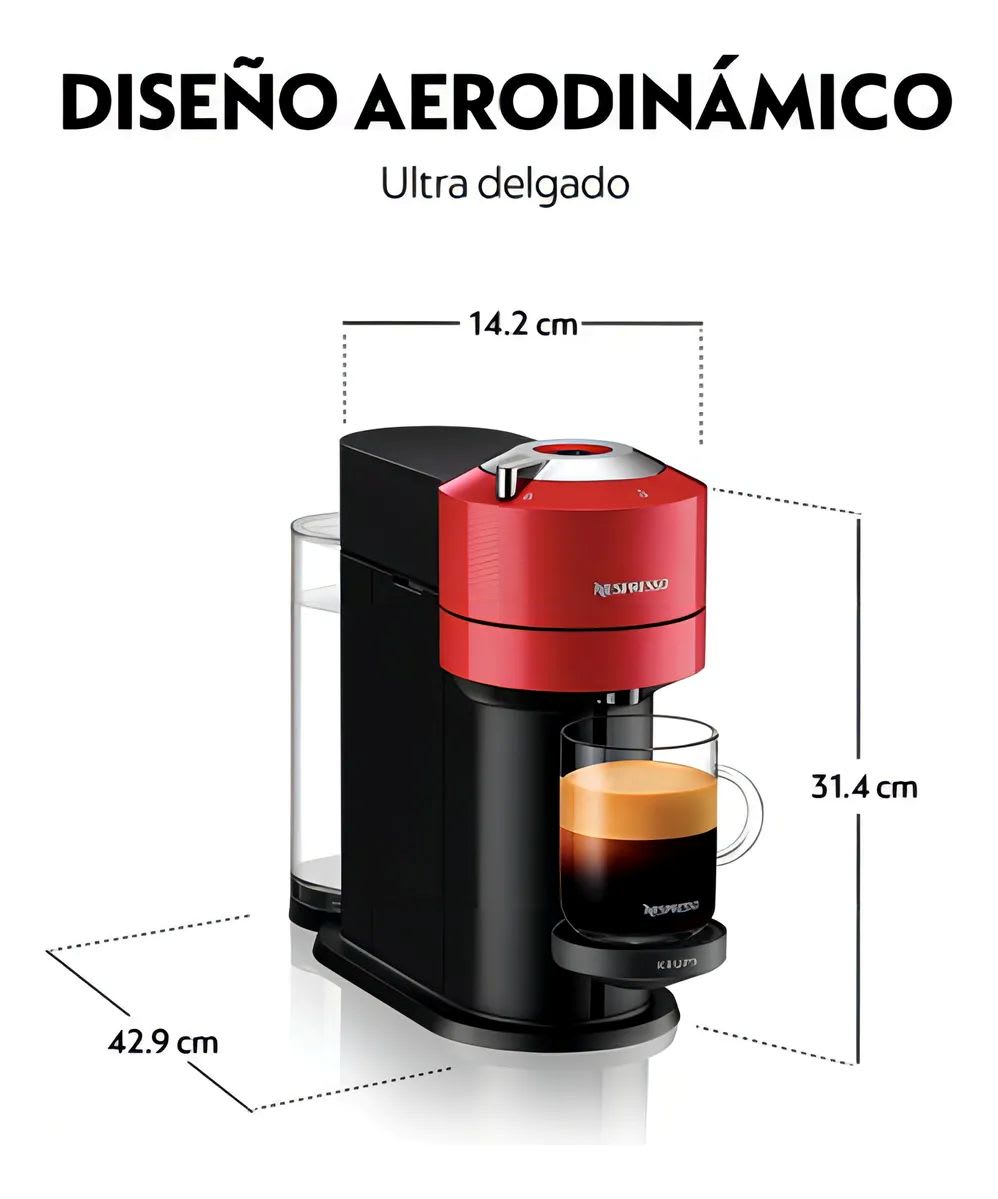 Máquina De Café Nespresso Vertuo Next Rojo Cherry2