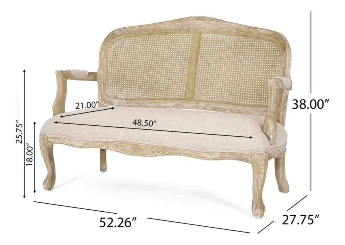 Sofá De Dos Plazas Tapizado Caylee3