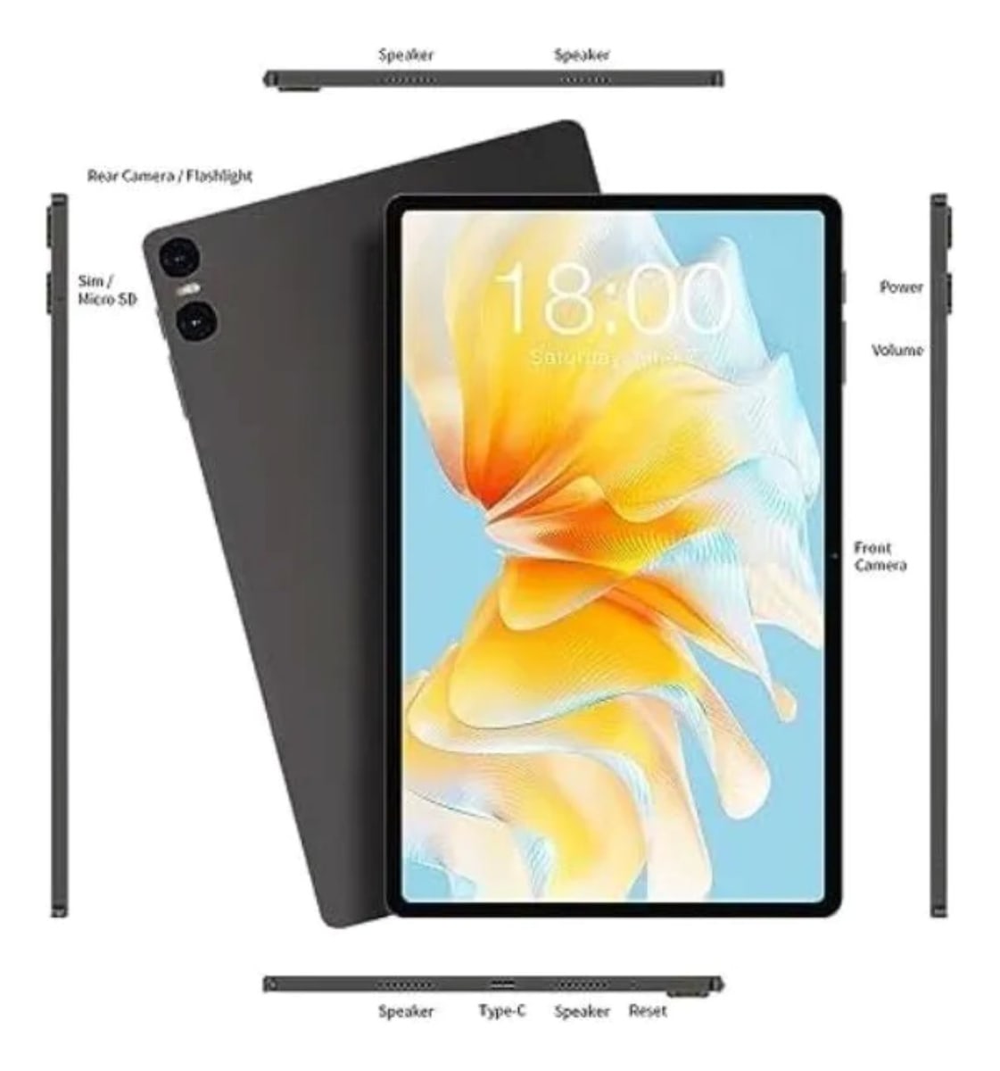 Tablet Teclast T40 Air de 10,4  8 GB 256 GB Gris2