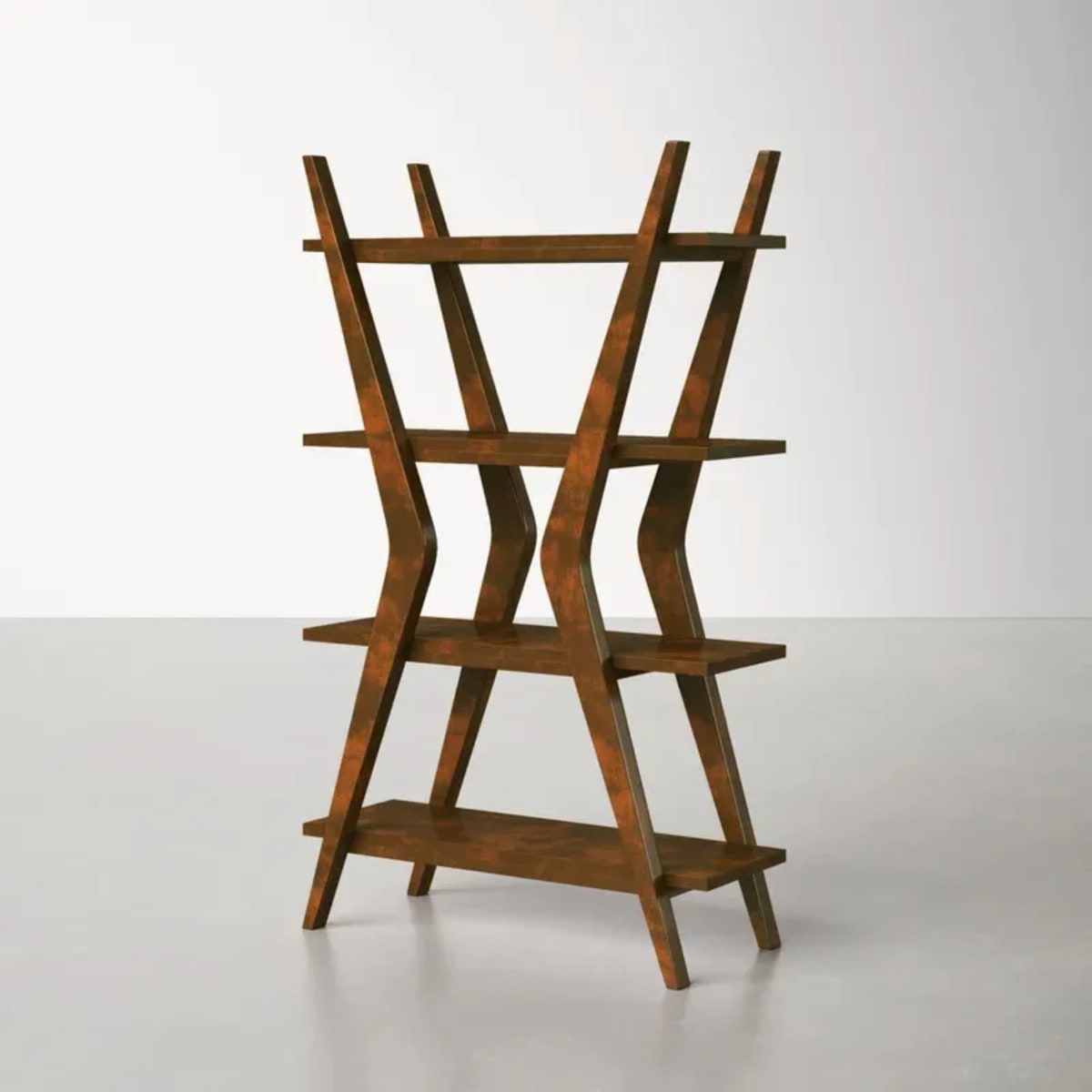 Estante  el dorado Grande  Allmodern 4 repisas Madera3