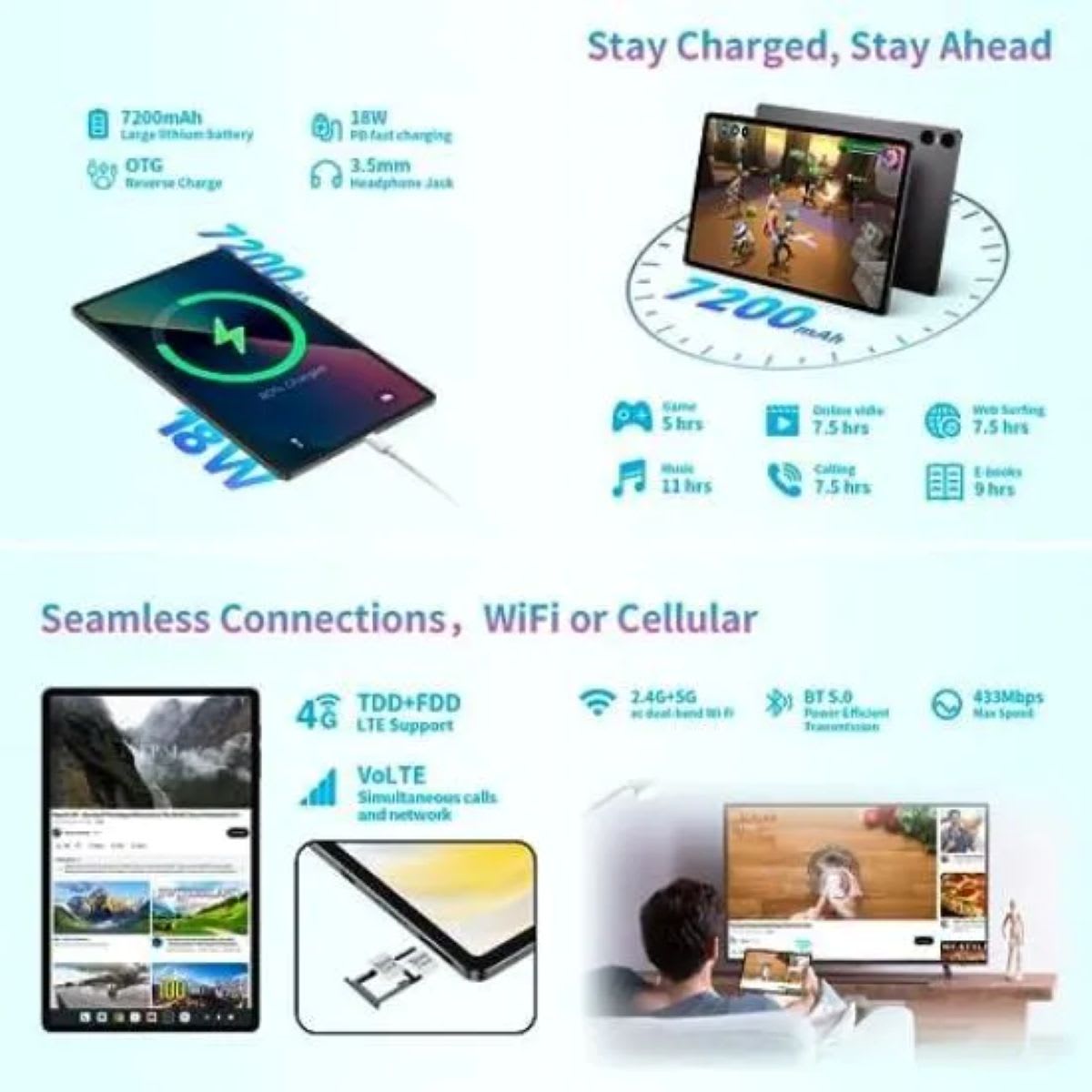 Tablet Teclast T40 Air de 10,4  8 GB 256 GB Gris5