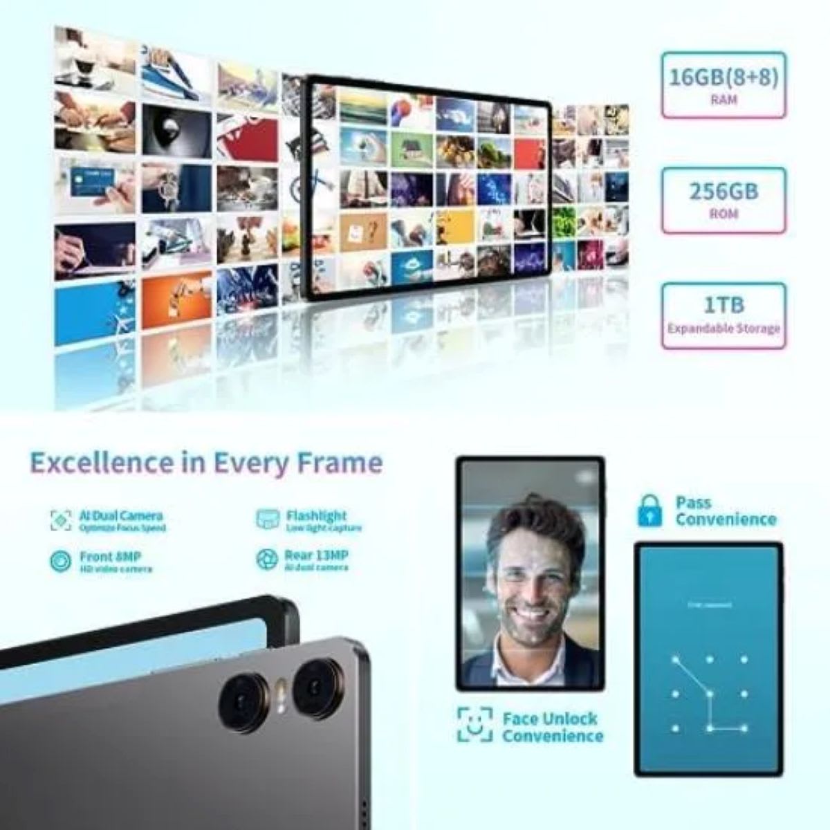 Tablet Teclast T40 Air de 10,4  8 GB 256 GB Gris3