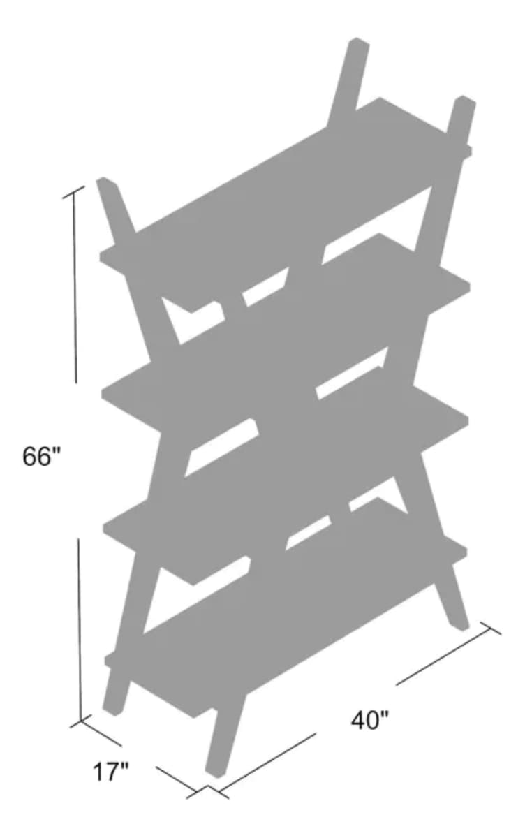 Estante  el dorado Grande  Allmodern 4 repisas Madera7