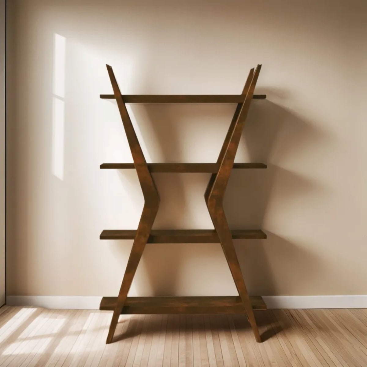 Estante  el dorado Grande  Allmodern 4 repisas Madera2