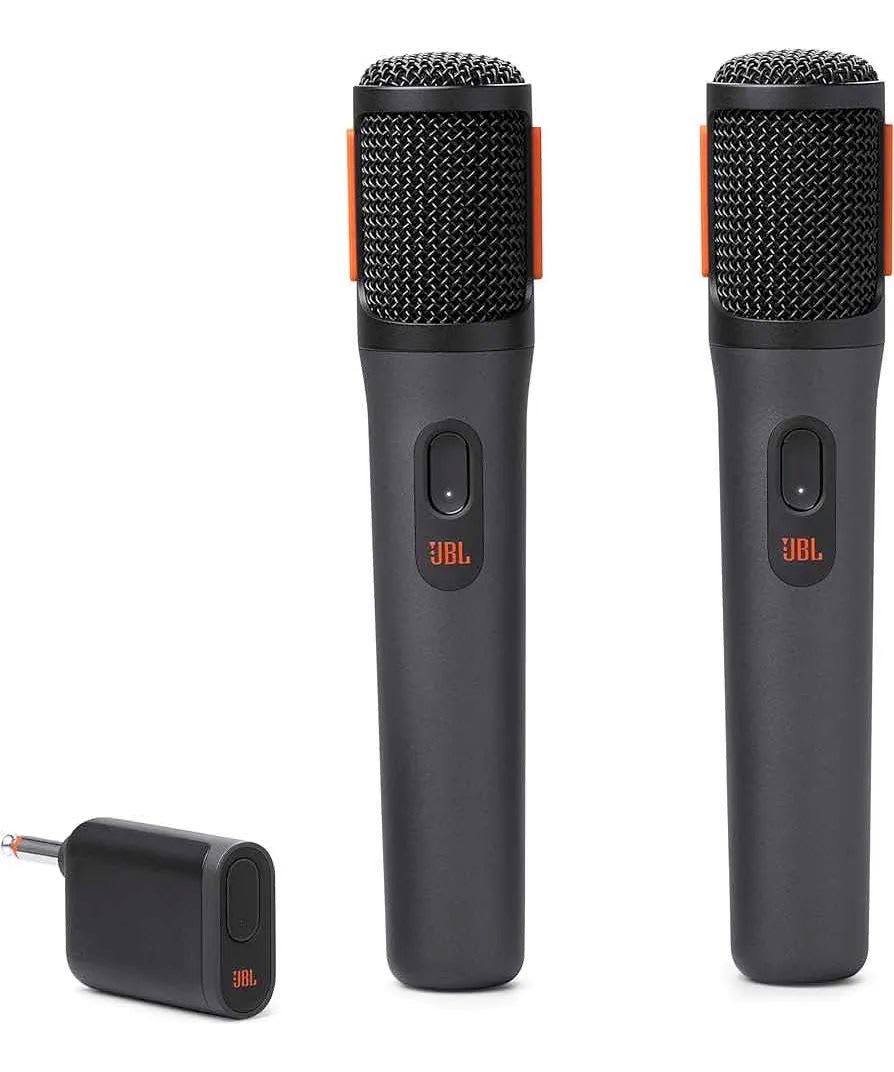 Par de Microfonos JBL PartyBox Wireless MIC-Negro2