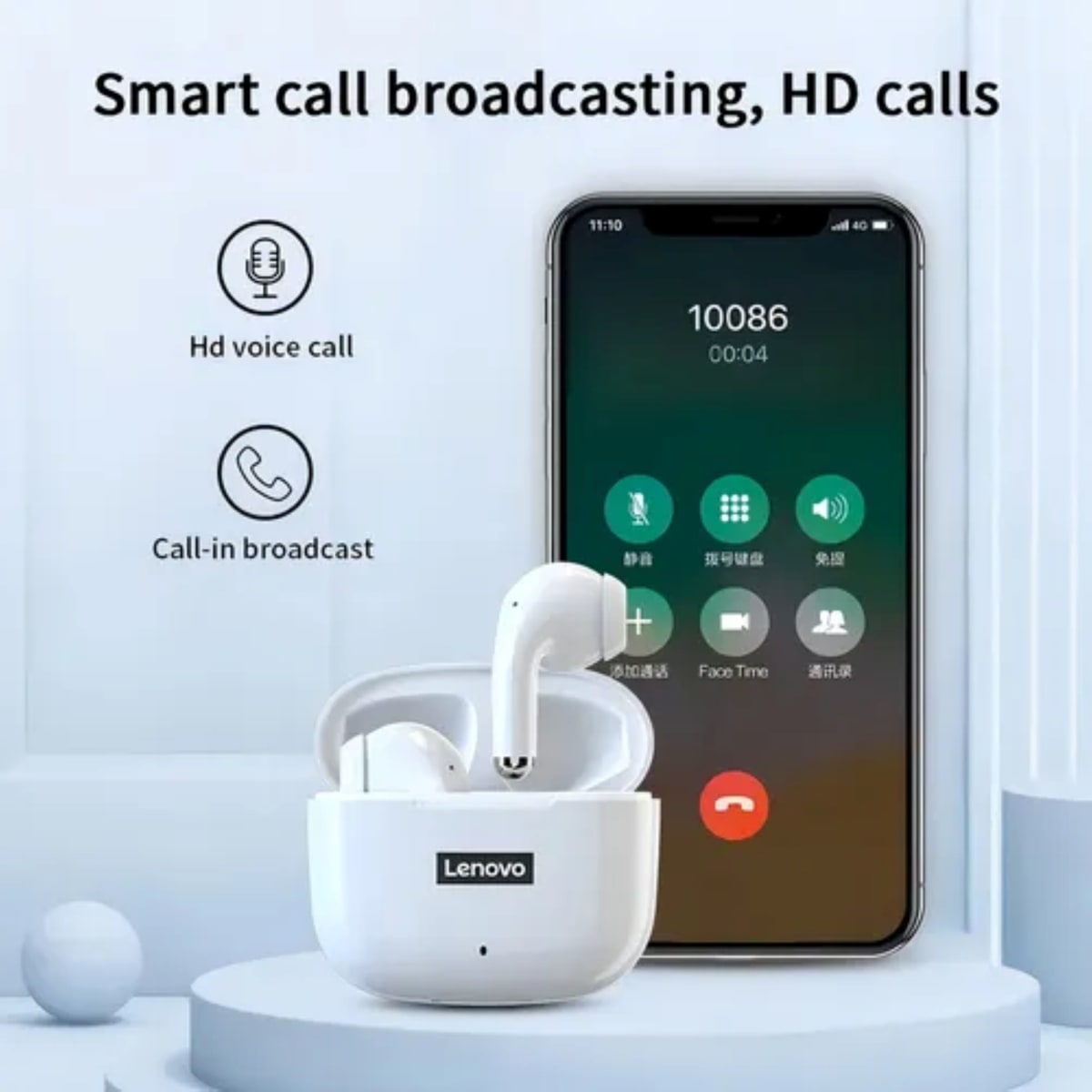 Audifono Lenovo ThinkPlus LivePods LP40Pro Blanco3