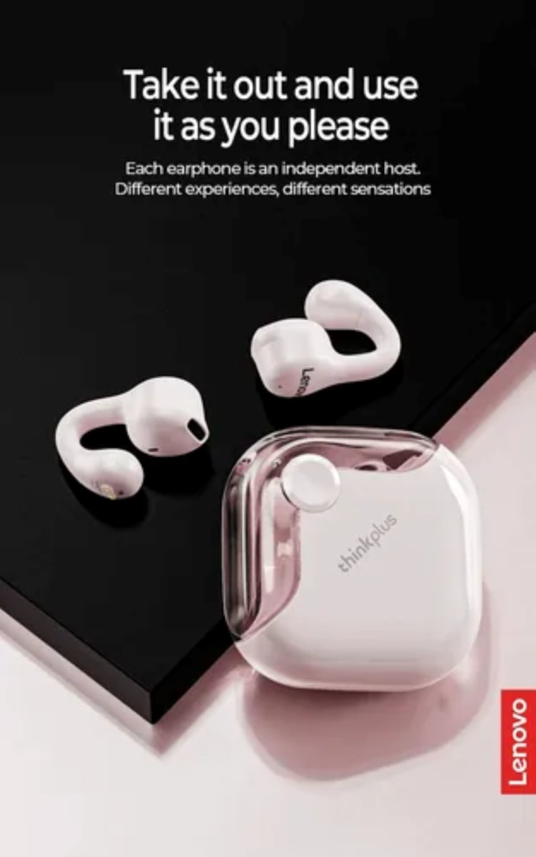 Audífonos In-ear Bluetooth Lenovo Xt61 Rosado3