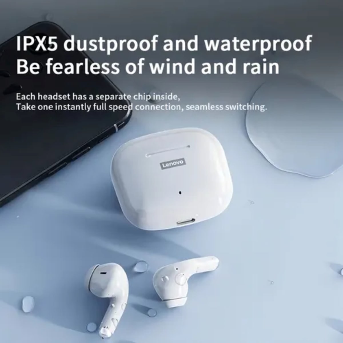 Audifono Lenovo ThinkPlus LivePods LP40Pro Blanco4