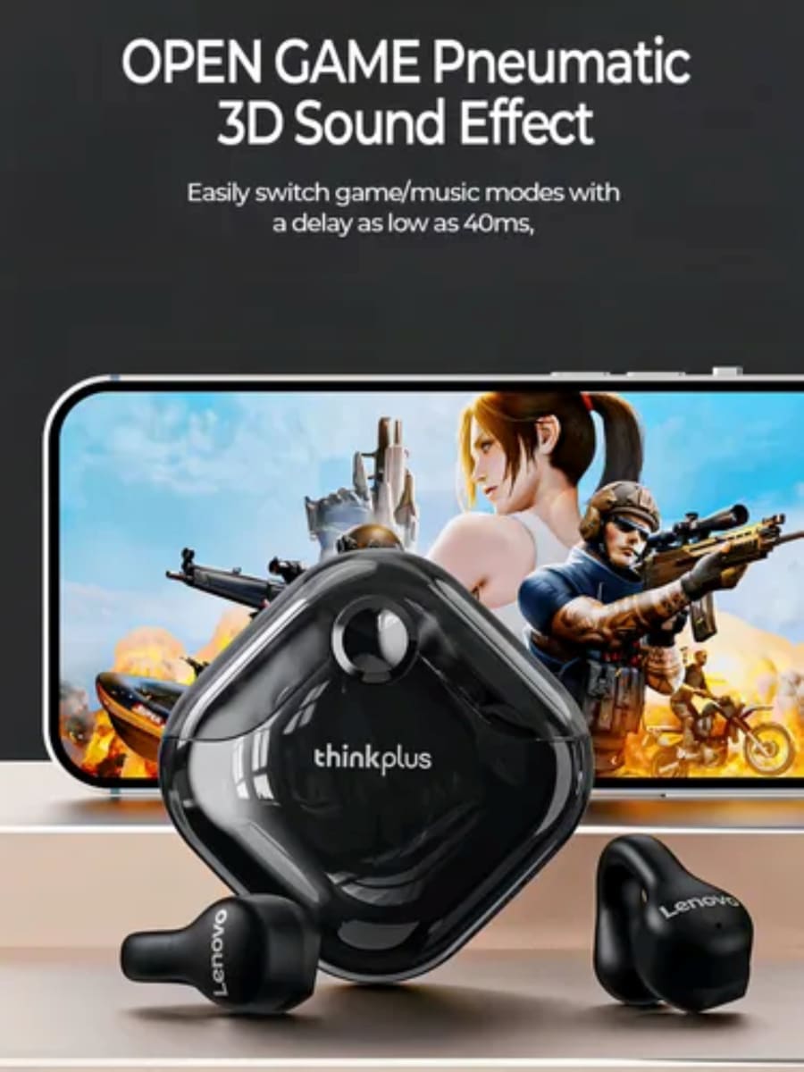 Audífonos In-ear Bluetooth Lenovo Thinkplus Xt61b Sport Color Negro2
