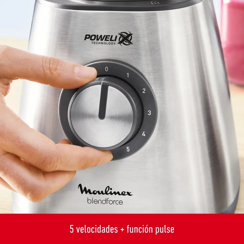 Licuadora Moulinex Blendforce 2 Metal 800 W, Producto nuevo con caja desgastada2