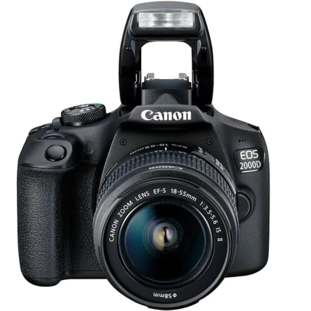 Cámara Canon EOS 2000D DSLR  Con 18-55mm f/3.5-5.6 IS II Lente - Negro3