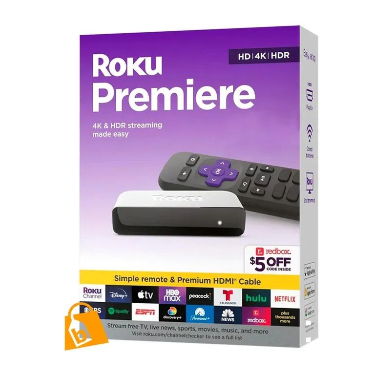 Roku Premiere 4K Disney+, HBO, Netflix, Amazon, Zapping, DTV1