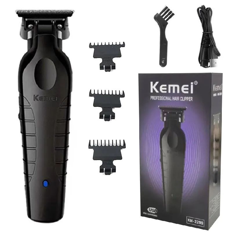 Kemei-cortadora de pelo eléctrica profesional km-2299 negro1
