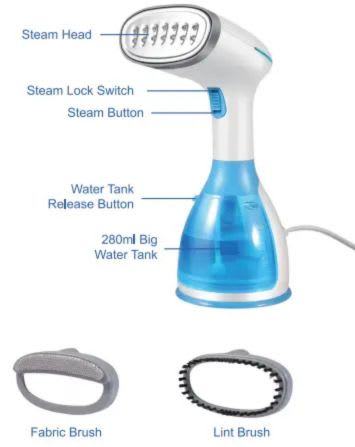 Planchas De Vapor Portátil Vertical 1500w 280ml1