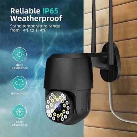 Cámara De Seguridad Wifi vigilancia 1080P Negro2