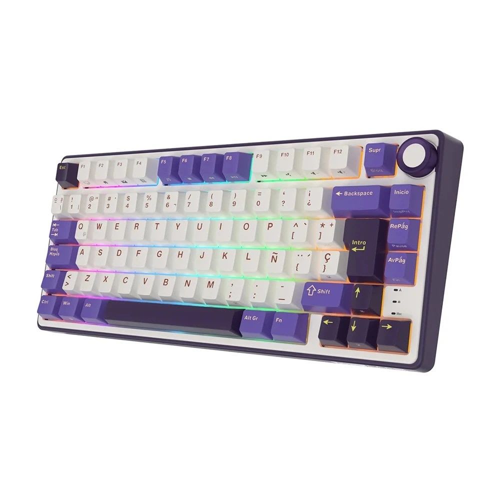 Teclado Mecánico Español Rk Royal Kludge R75 Blackberry Brown switch2