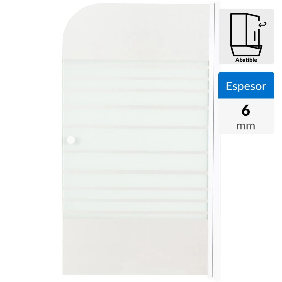 Mampara baño lineas Cordoba Sensi Dacqua 140x80 6mm2