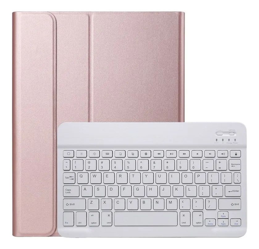 Funda Teclado Para Samsung Galaxy Tab A7 T500/T505-Rosa Palo1