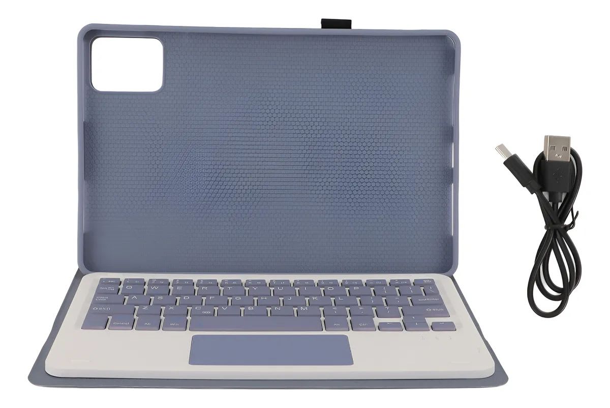 Fundas  Teclado Premium Para Tablet Samsung A8 -Violeta1