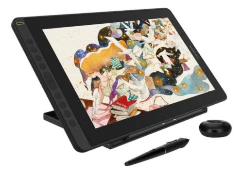 Tableta Digitalizadora Gráfica Huion KAMVAS 16 con Soporte2